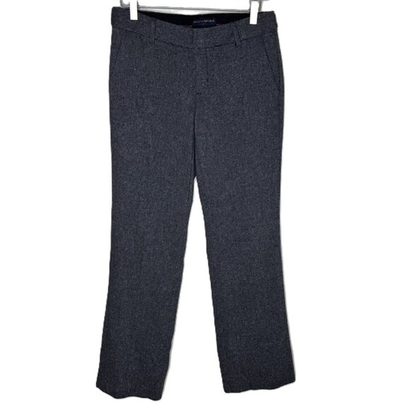 Banana Republic Women's Gray Wool Blend Bootcut Dress Pants, Size 4 - Picture 1 of 9